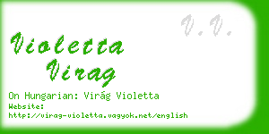 violetta virag business card