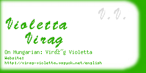 violetta virag business card